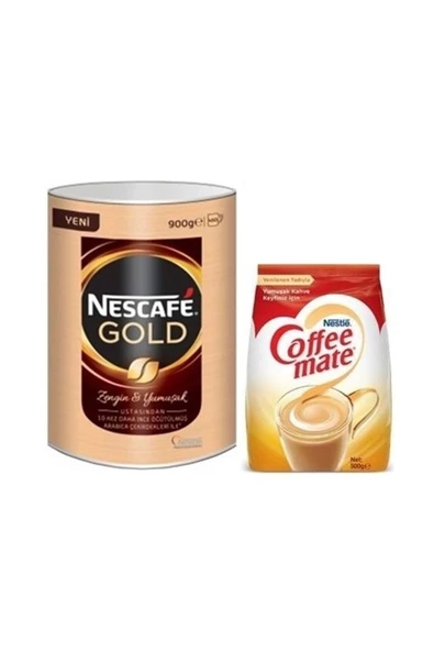 Nestle Nescafe Gold Tnk 900 Gr+ Coffee Mate 500 Gr