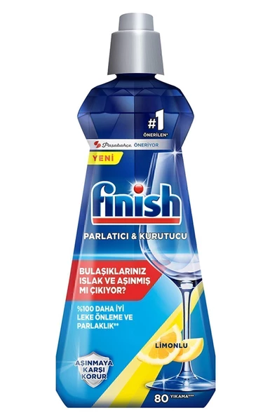 Finish Bulaşık Makinesi Parlatıcısı 400 ml Limon - Resim 2
