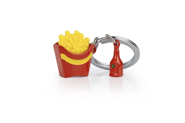 Metalmorphose French Fries ve  Ketçup Anahtarlık - Resim 7