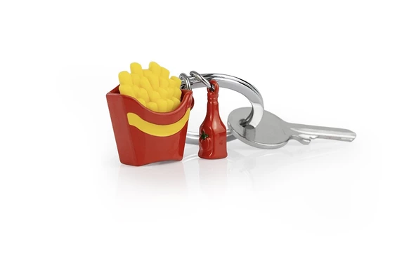 Metalmorphose French Fries ve  Ketçup Anahtarlık - Resim 6
