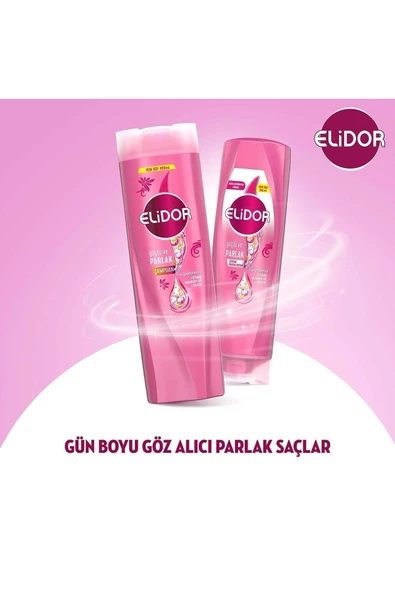 Elidor Superblend 2'si 1 Arada Şampuan ve Saç Bakım Kremi Güçlü ve Parlak 400 ML x3 - 6