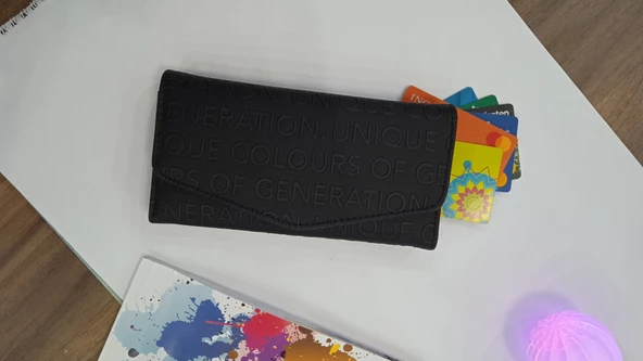 THULIA Unique Colours of Generation Siyah Bayan Kaliteli Gelin Cüzdanı - 4