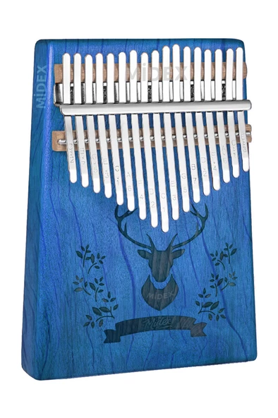 Midex KLX-454G-PAK Hakiki Ağaç Geyik Desenli Kalimba 17 Tuşlu Full Set - 2