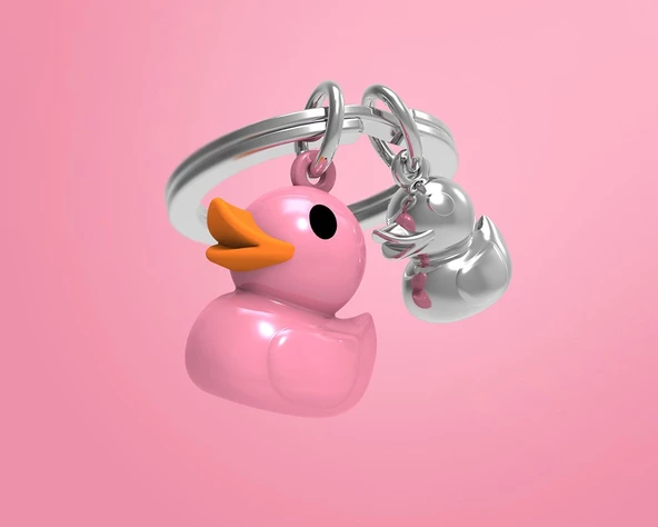 Metalmorphose Pembe  Ördek Anahtarlık - 2