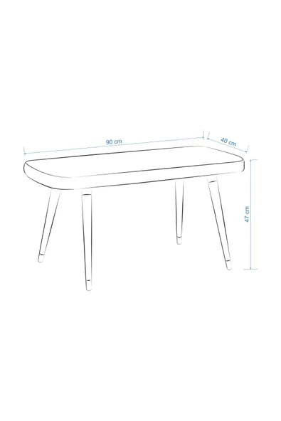 VİLİNZE Eames Ahşap AyakTeddy Mutfak Masası Bankı - Resim 4