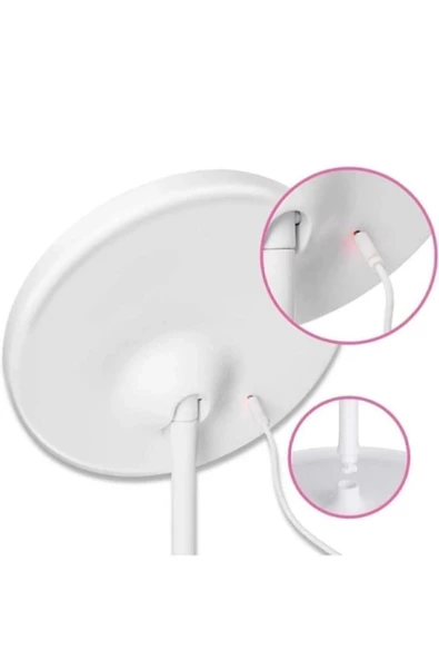 Dokunmatik Led Işıklı Usb Li Yuvarlak Masa Üstü Makyaj Aynası Makyaj Aynası Ledli - Resim 5