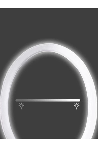 Dokunmatik Led Işıklı Usb Li Yuvarlak Masa Üstü Makyaj Aynası Makyaj Aynası Ledli - Resim 7