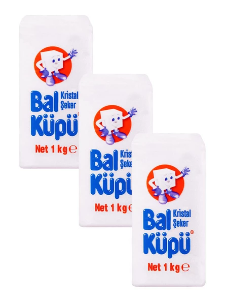 BALKÜPÜ TOZ ŞEKER 1 KG X3 ADET
