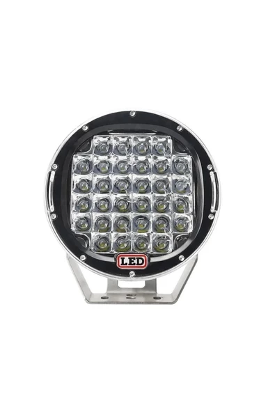 32 Ledli Siyah Çerçeve 96w Off Road Led Sis Farı Su Geçirmez 12v 24v Yuvarlak Çalışma Lambası