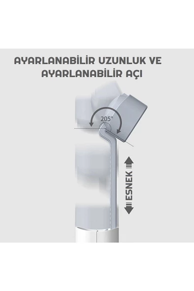 Şarjlı Dokunmatik 20 Led Çalışma Okuma Işığı Masa Lambası Kademeli Parlaklık Powerbank 1200mah - Resim 3
