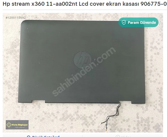 Hp stream x360 11-aa002nt Lcd cover ekran kasası 906775-001