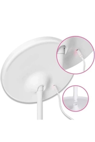 Dokunmatik Led Işıklı Usb Li Yuvarlak Masa Üstü Makyaj Aynası Makyaj Aynası Ledli - 4