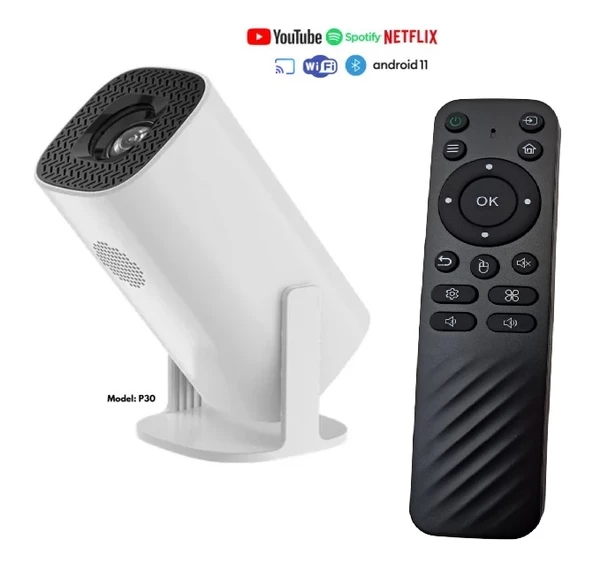 Multibox Mini Akıllı Android Taşınabilir Projektör 4K ev sineması Projektörü