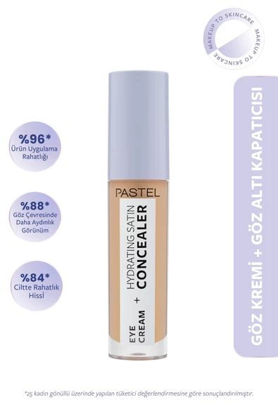 Eye Cream + Hydrating Satin Concealer - Göz kremi + Göz Altı Kapatıcısı 66 Deep Medium