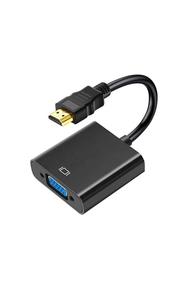 Hdmi To Vga Çevirici Dönüştürücü Monitör Kablosu