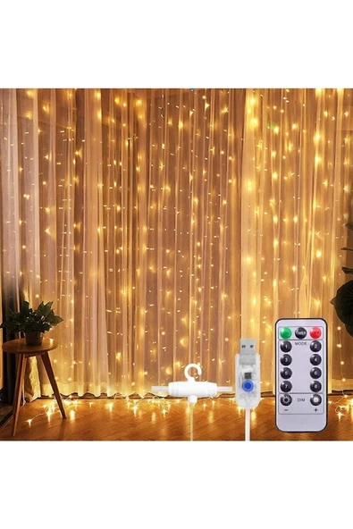 Perde Led Peri Led 3m X 3m ( 300cm X 300 Cm ) - Resim 7