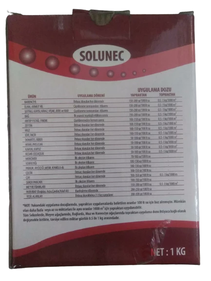 Solunec 20-20-20 Harmanlanmış NPK Gübresi 1 kg - 2
