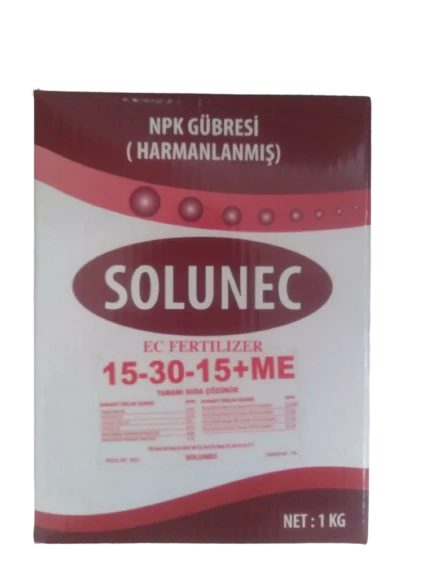 Solunec 15 30 15 Harmanlanmış NPK Gübresi 1 kg