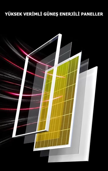 HL1500 DLS 1500 Solar Güneş Enerjili Profesyonel Led Bahçe Aydınlatması Hareket Sensörlü 888 Ledli - 6