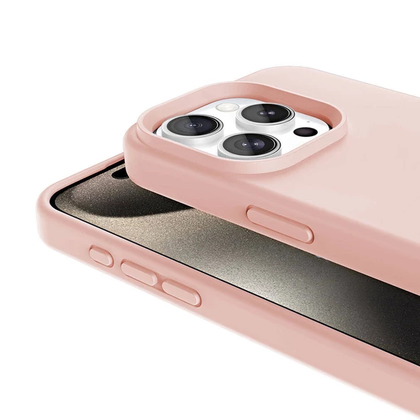 iPhone 15 Pro Max Kılıf Magsafe Şarj Özellikli Sıvı Teknolojili Silinebilir Sert Kivi Kılıf - Resim 8