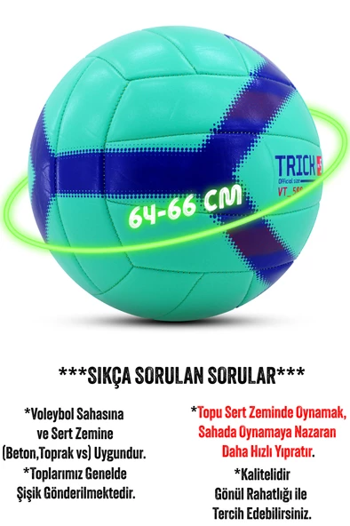 Telvesse VT500 Trick Voleybol Topu Yumuşak Doku Semi-Pro İç-Dış Mekan Soft Touch 270 g No:5 - 5