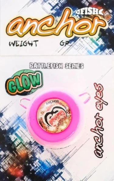 Anchor Melek Gözü [ Glowlu ]  Pembe 150 Gr