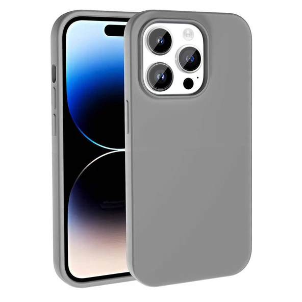 iPhone 14 Pro Max Kılıf Magsafe Şarj Özellikli Sıvı Teknolojili Silinebilir Sert Kivi Kılıf - 3