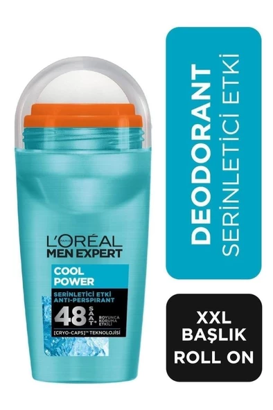 Loreal Paris Men Expert Cool Power Anti Perspirant Serinletici Etki Erkek Roll On 50ml