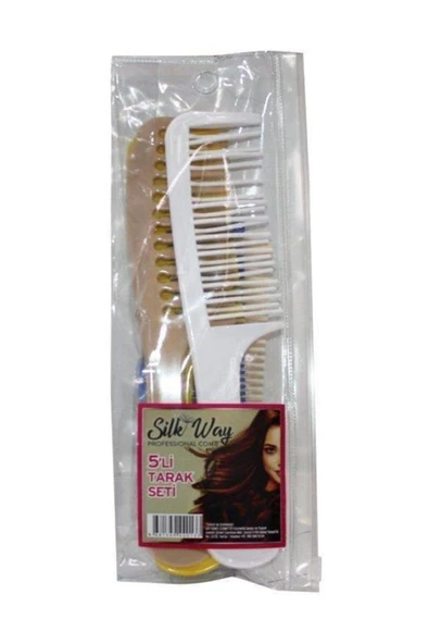 SİLK & WAY 5'Lİ SAÇ TARAK SETİ - Resim 2