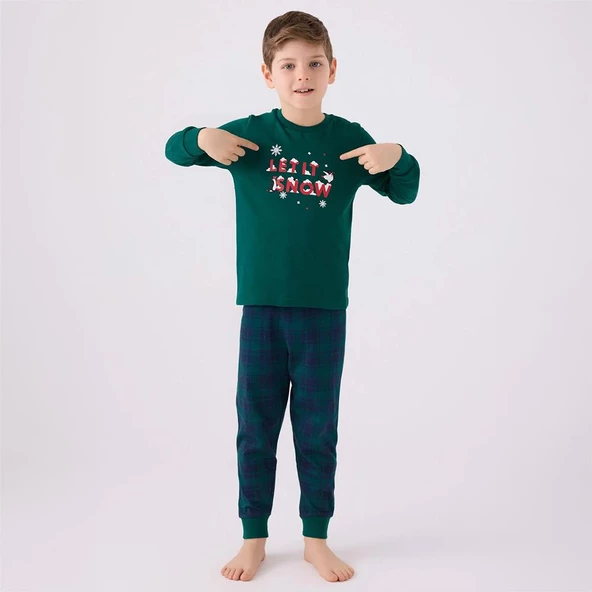 Arnetta AR3131C Erkek Çocuk Kışlık Pijama Takım