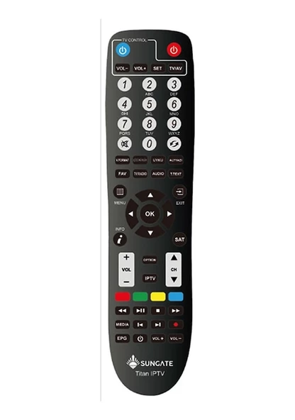 Sungate Titan İp Tv uydu kumandası ürün görseli