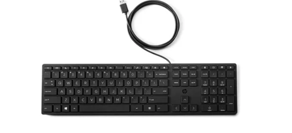 HP 9SR37AA 320K Kablolu Usb Q Klavye Siyah ürün görseli 1