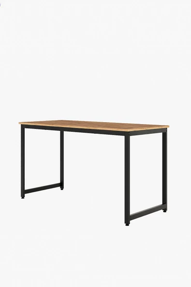 AEKA AE-4600 Çalışma Masası 140'lık Atlantik Çam Suntalı ve Metalli Bilgisayar Masası Ofis Masası - 7