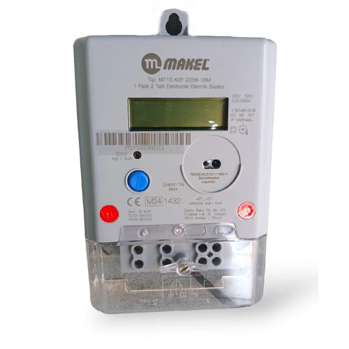 Makel Monofaze Elektronik Elektrik Sayacı 80A - 2