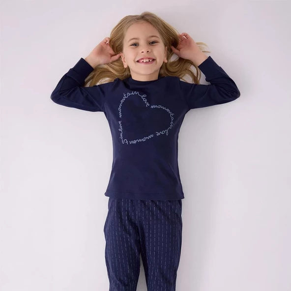 Arnetta AR3050G Kız Çocuk Garson Boy Kışlık Pijama Takım - 8