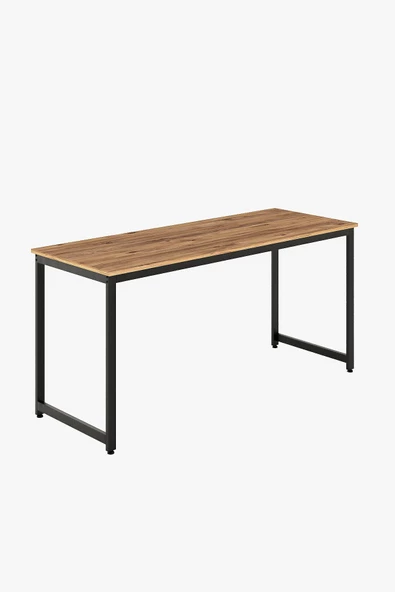 AEKA AE-4600 Çalışma Masası 160'lık Atlantik Çam Suntalı ve Metalli Bilgisayar Masası Ofis Masası - 5