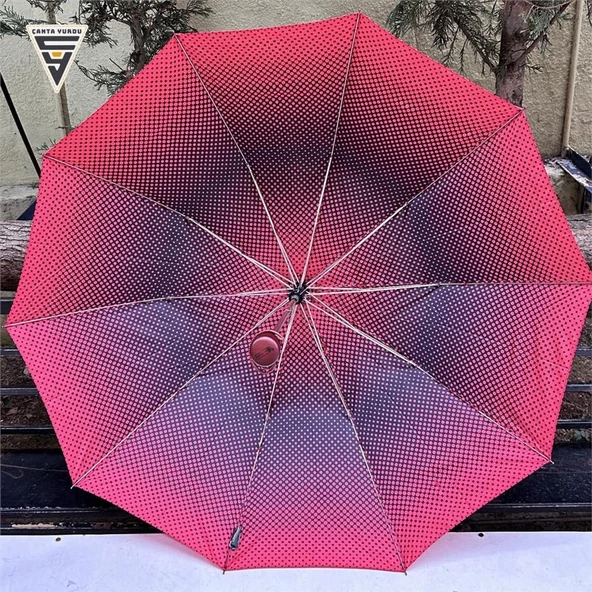 Snotline 02-L Yarasa A10 Kadın Şemsiye Kırmızı - 4