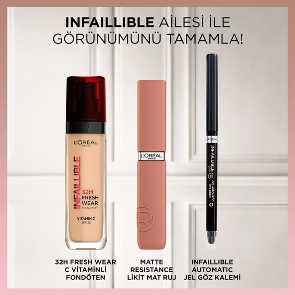 L'Oréal Paris Infaillible Matte Resistance Likit Mat Ruj - 625 Summer Flying - 8