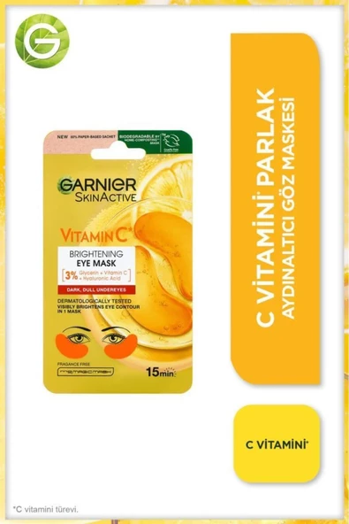 Garnier C Vitamini Parlak Aydınlatıcı Göz Maskesi