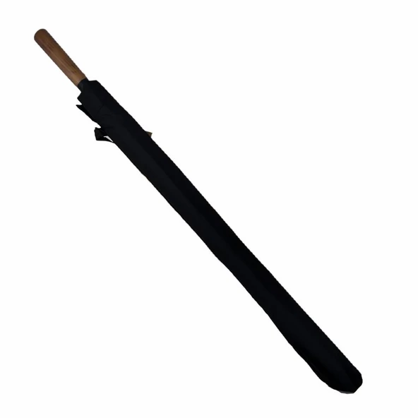 Marlux Ahşap Sap 130 Cm Fiber Vale Şemsiye Siyah - 7