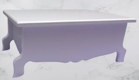 Hobi ERC MODEL Ayaklı Kutu 90402 Şık Zarif Ahşap Beyaz Boyalı MDF El Yapım