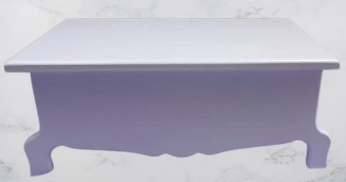 Hobi ERC MODEL Ayaklı Kutu 90402 Şık Zarif Ahşap Beyaz Boyalı MDF El Yapım - 3