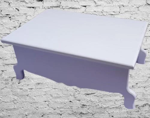 Hobi ERC MODEL Ayaklı Kutu 90402 Şık Zarif Ahşap Beyaz Boyalı MDF El Yapım - 6