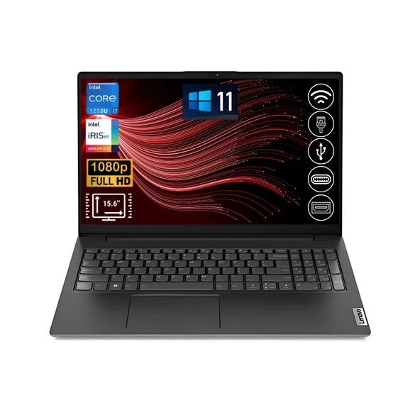 LENOVO V15 İ7-1255U 24GB 2TB M.2SSD 82TT0055TX ATL19 15.6'' W11Pro Taşınabilir Bilgisayar