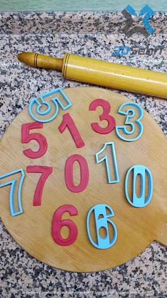 Eğitici Rakam Kurabiye Kalıbı ve Şeker Hamuru Seti 0 dan 9 a - 2