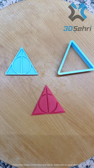 Harry Potter Kurabiye Kalıbı ve Şeker Hamuru Seti 1 - 7.5CM - 5