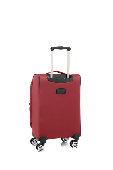 Louisiana Polo Kabin Boy Lüx Kumaş Valiz Bordo 2082 - Resim 2