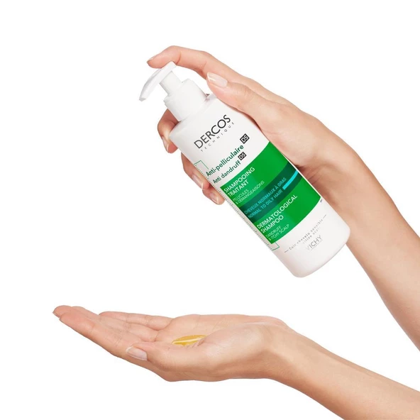 Vichy Dercos Normal Yağlı Saçlar için Kepek Karşıtı Şampuan 390ml - 3