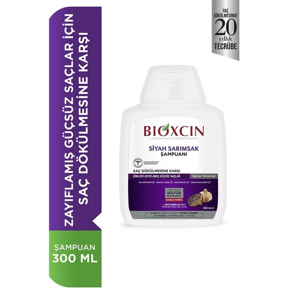 Bioxcin Siyah Sarımsak Şampuanı 300ml - Resim 2