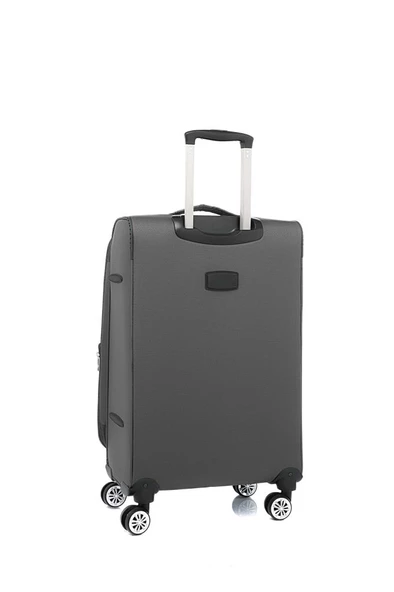 Louisiana Polo Orta Boy Lüx Kumaş Valiz Antırasit 2082 - Resim 2